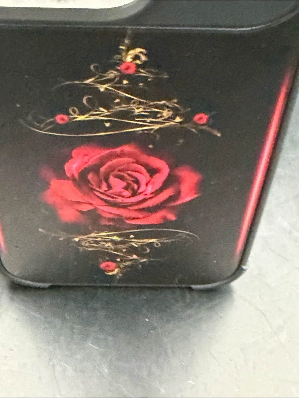 iPhone 17 Pro Red Rose Decorative Phone Case